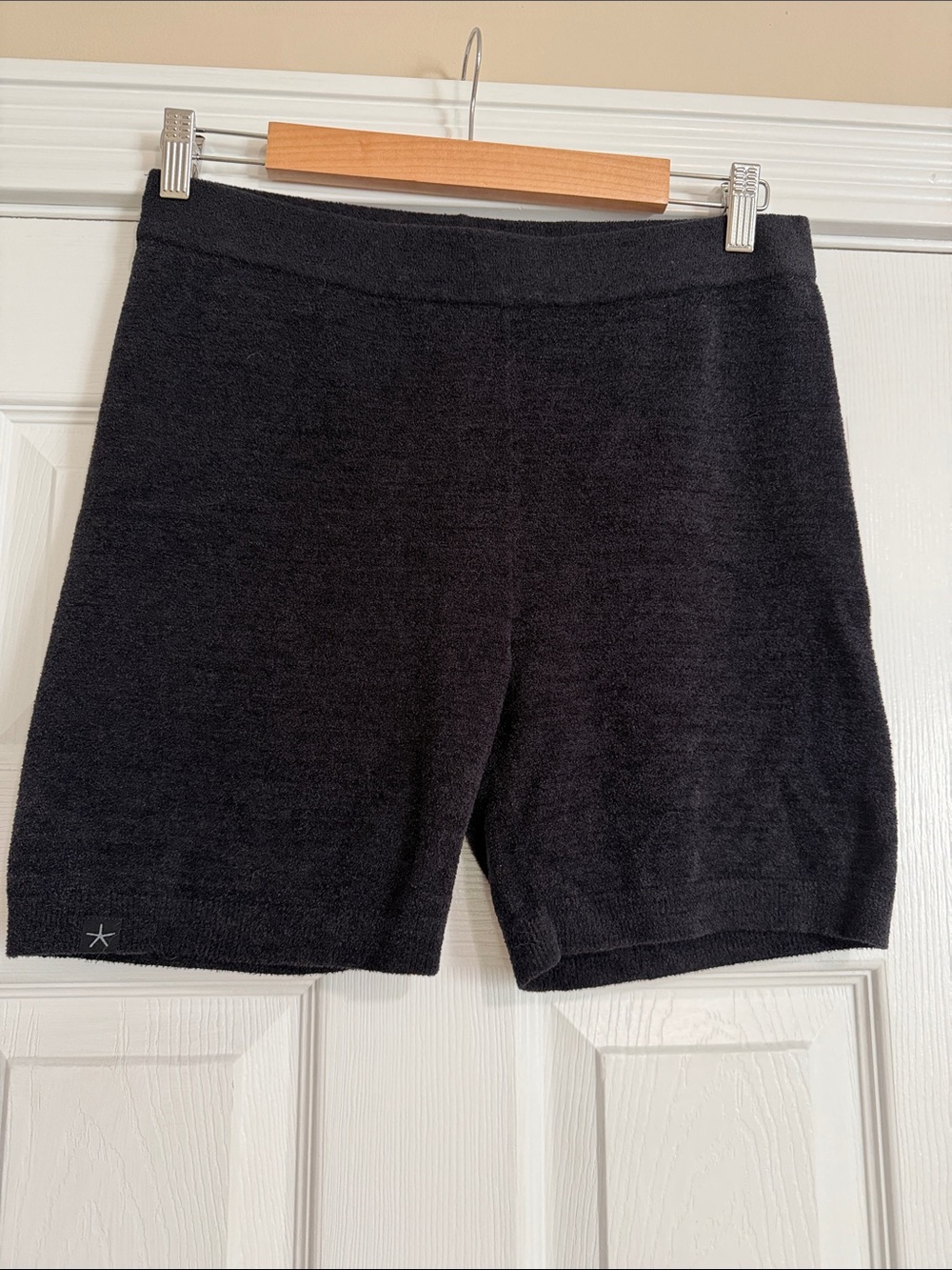 Barefoot Dreams Black Cozy Knit Bike Shorts